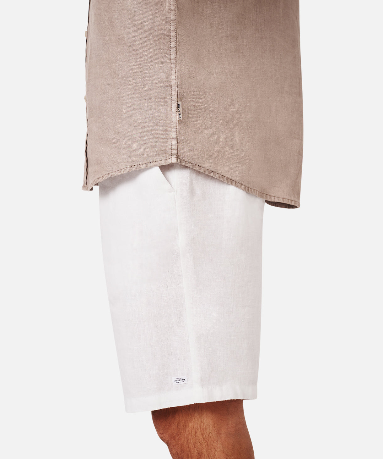 Premium Trinidad Linen Short Sleeve Shirt in Almond - Breathable & Stylish Men's Casual Wear for Summer Outings & Beach Vacations