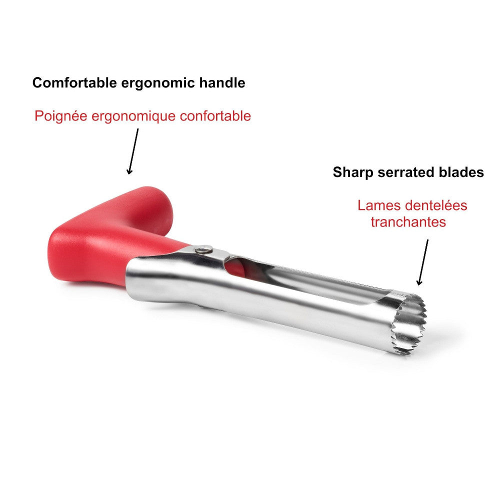 STARFRIT 092705 Apple Corer with Easy Release - Stainless Steel Fruit Corer for Apples, Pears - Perfect for Baking, Cooking & Healthy Snacks