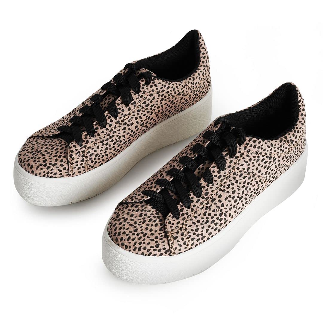 J. Adams Hero Platform Sneakers for Women - Stylish Casual Lace Up Fashion Tennis Shoes for Walking, Workout & Everyday Wear