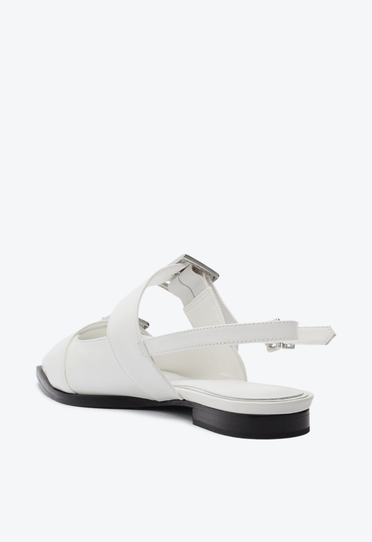 Darla Sling Leather Flat Shoes - Women's Comfortable Casual Slip-On Flats for Walking, Work & Everyday Wear