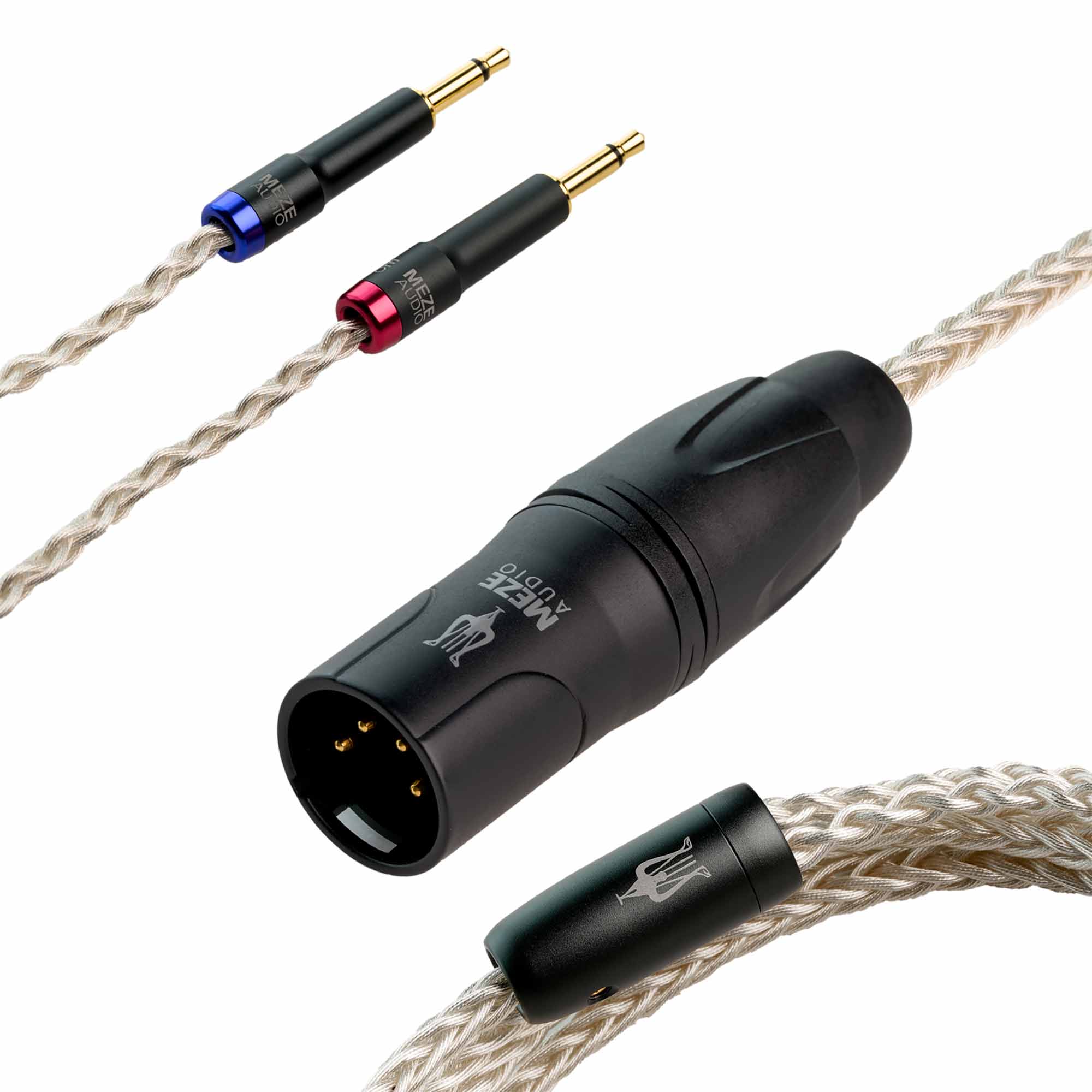 Premium Meze 109 Pro & Liric Silver Replacement Headphone Cable - High-Quality Audio Upgrade for Audiophiles & Studio Use