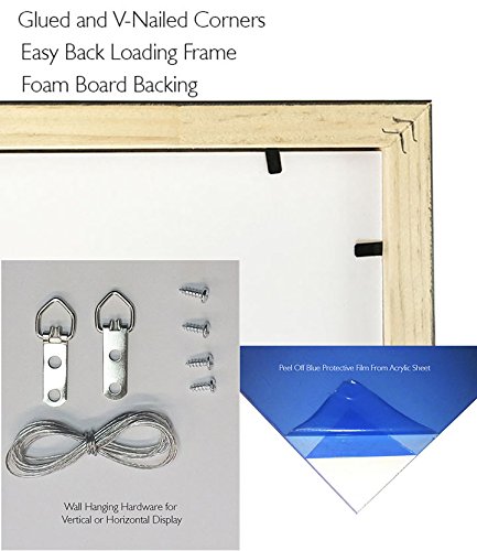 19x19 Jigsaw Puzzle Frame Kit with Puzzle Glue Sheets, Bronze Wood Frame & Black Mat - Complete Display Set Includes UV Acrylic, Backing & Hanging Hardware - Perfect for Preserving Art Puzzles, Kids' Creations & DIY Home Decor
