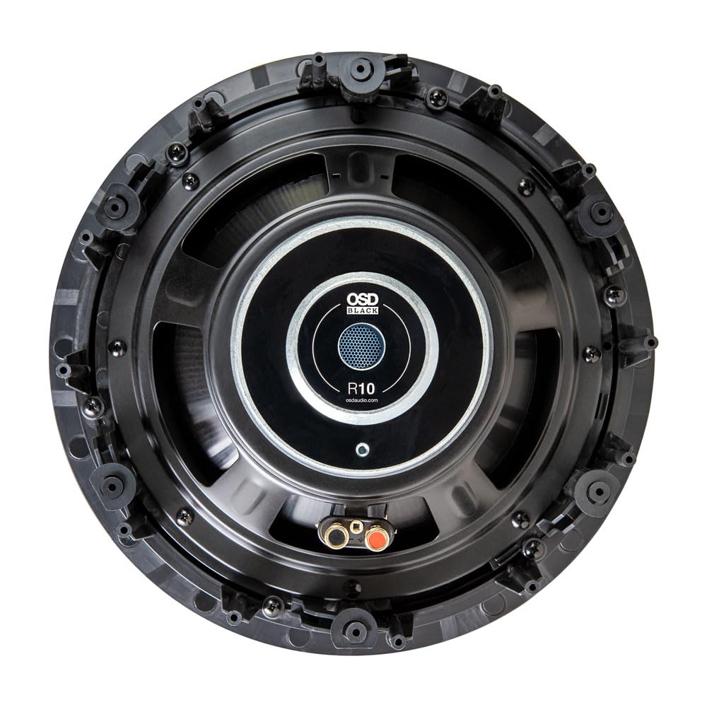 OSD Black 10-Inch In-Ceiling Subwoofer with Long Excursion Graphite Woofer - 200W Power with Ceiling Bracket - Perfect for Home Theater, Dolby Atmos Systems & Multi-Room Audio