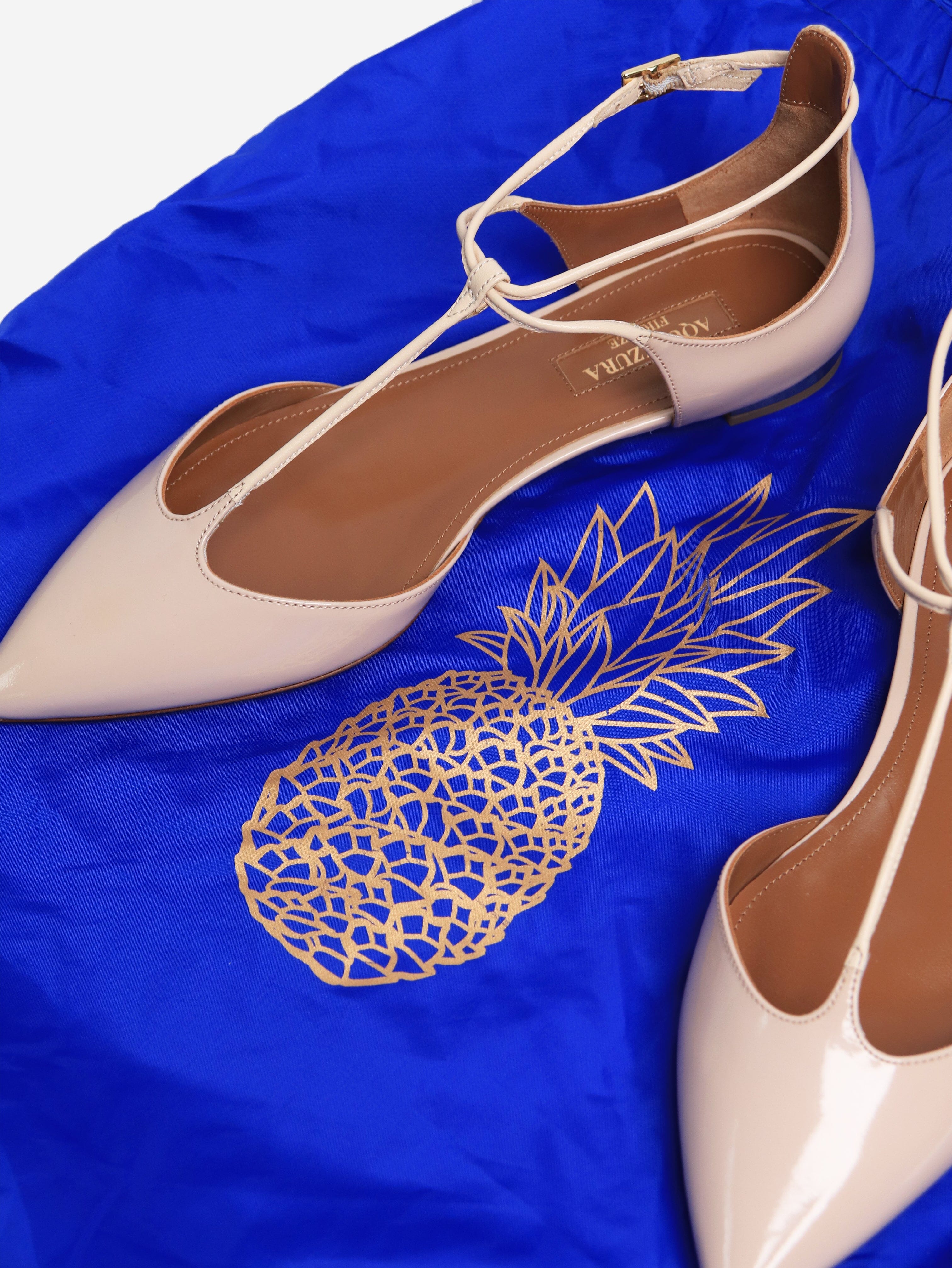 Blush Patent Leather Flats for Women - Size EU 36 (US 6) - Comfortable & Stylish Ballet Shoes for Work, Office, and Casual Wear