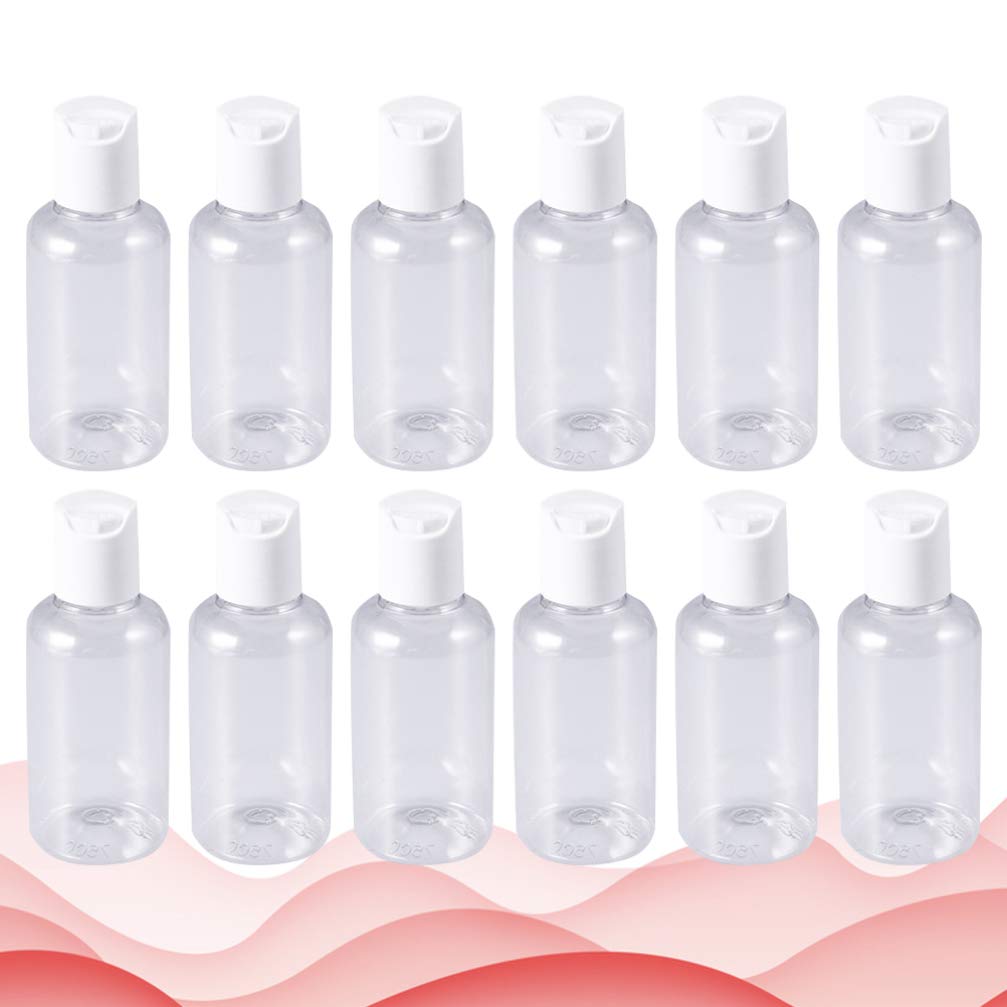 15PCS Clear Travel Bottles Set - Refillable Leak-Proof Cosmetic Containers for Shampoo, Lotion & Toiletries | Perfect for Air Travel, Gym & Vacation