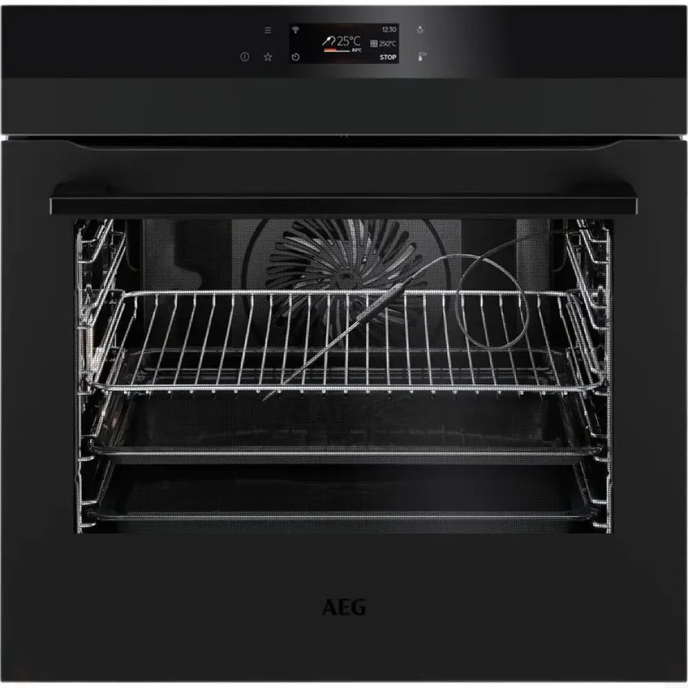AEG BPK74338PT 60CM Matte Black Pyrolytic Oven - Self-Cleaning Built-In Oven for Modern Kitchens | Perfect for Baking, Roasting & Cooking Family Meals