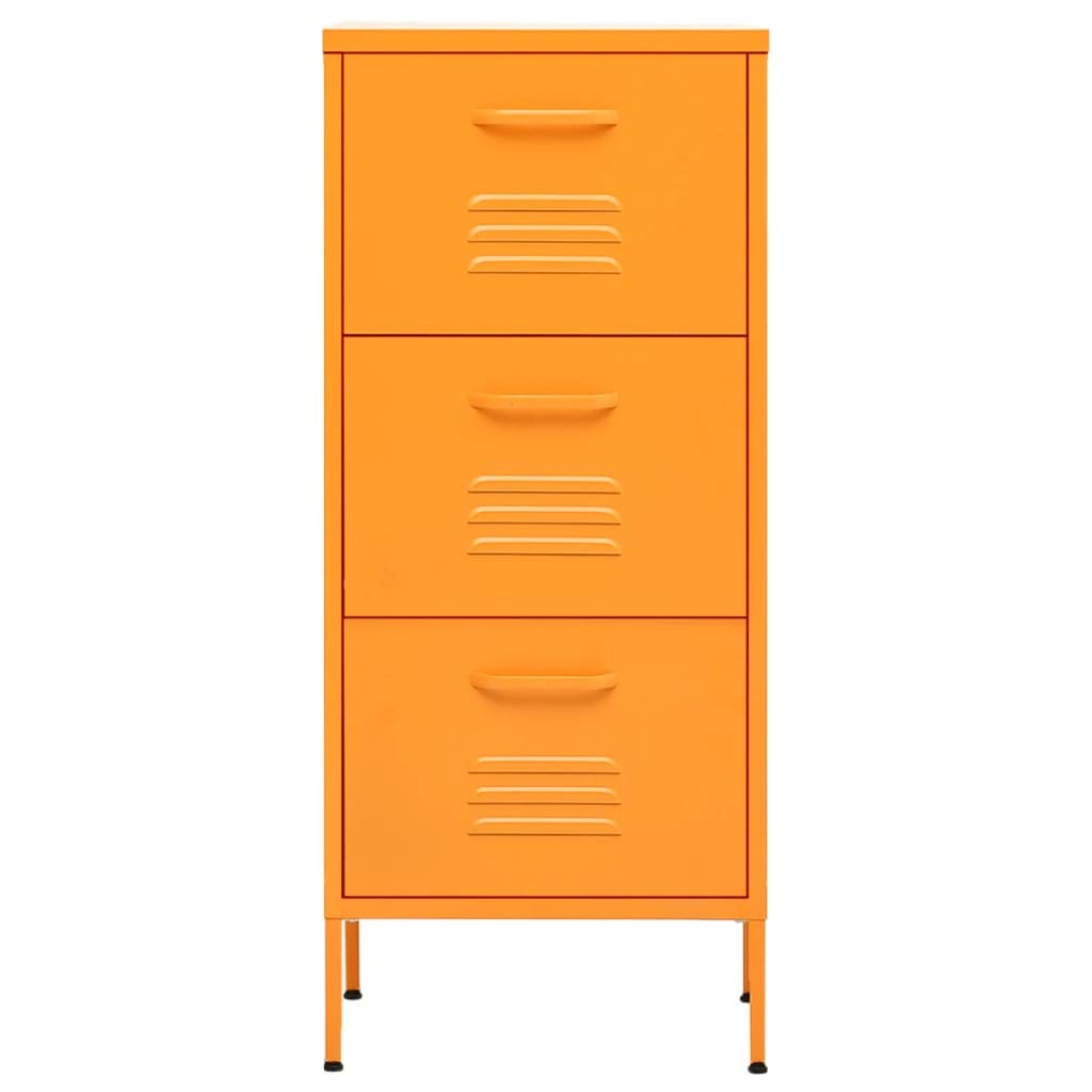 Mustard Yellow Steel Storage Cabinet 16.7