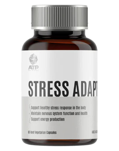 ATP Science Stress Adapt - Natural Stress Relief & Adrenal Support Supplement for Energy & Mood - Perfect for Work, Study & Daily Stress Management