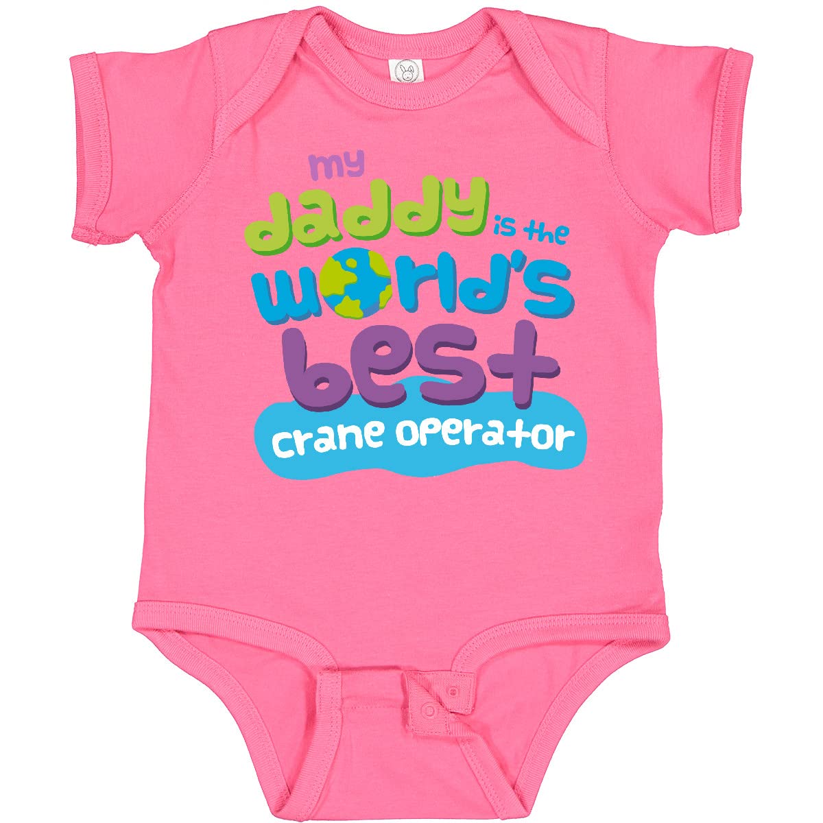 World's Best Crane Operator Daddy Baby Bodysuit | Funny Construction-Themed Onesie for Infants & Toddlers | Perfect Gift for Father's Day, Birthday & Construction Worker Dads
