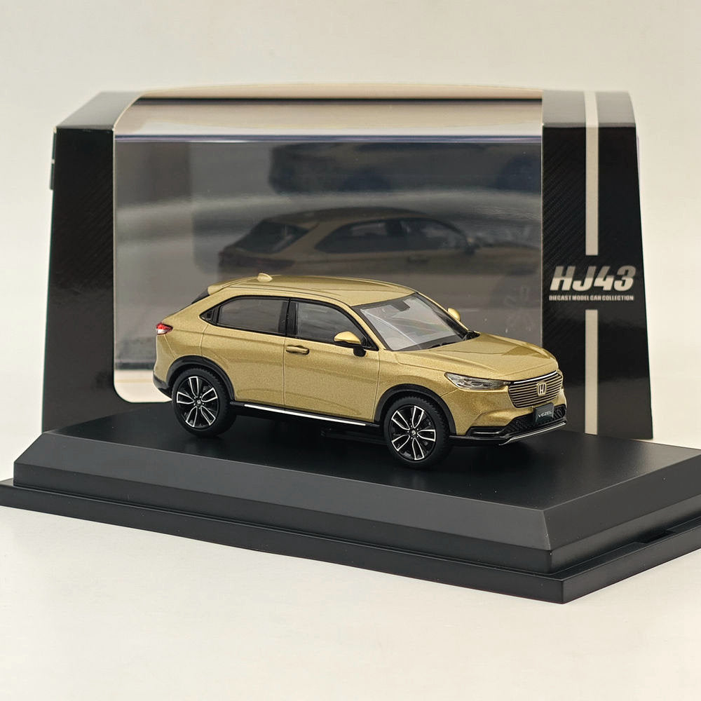 1/43 Scale Hobby Japan Honda VEZEL e:HEV Z Sand Khaki Diecast Model Car - HJ432002K - Perfect for Collectors & Car Enthusiasts Display