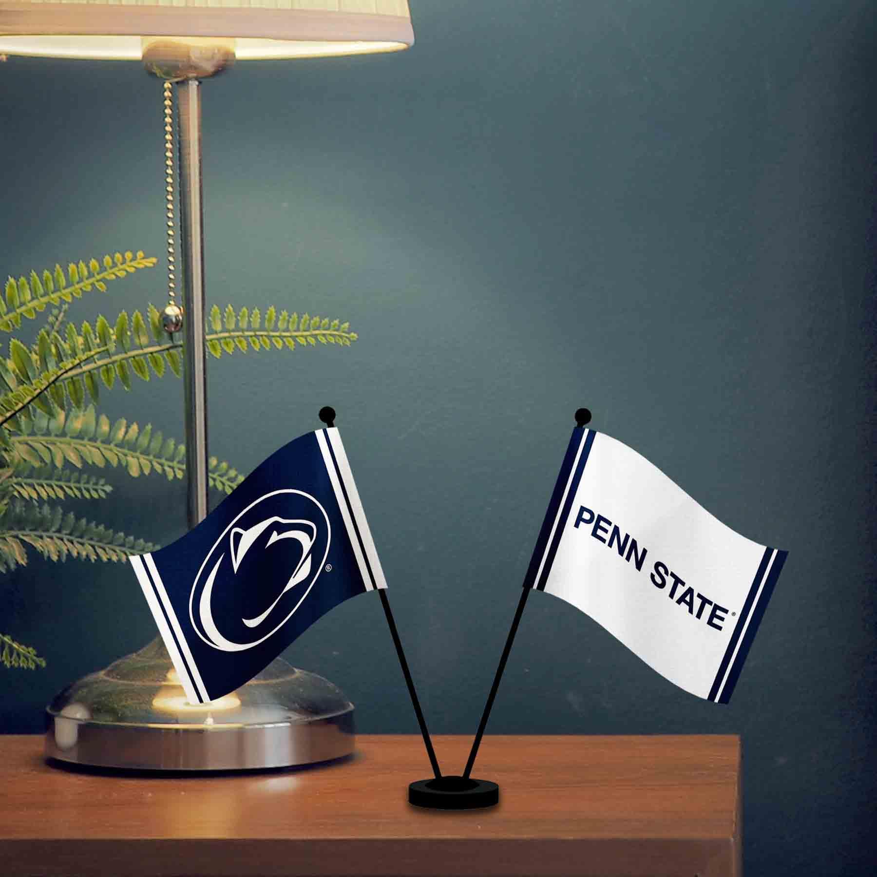 WinCraft Penn State Nittany Lions Desk Flag & Table Top Banner - Perfect for Office Decor, College Football Game Days, and Home Team Spirit Display