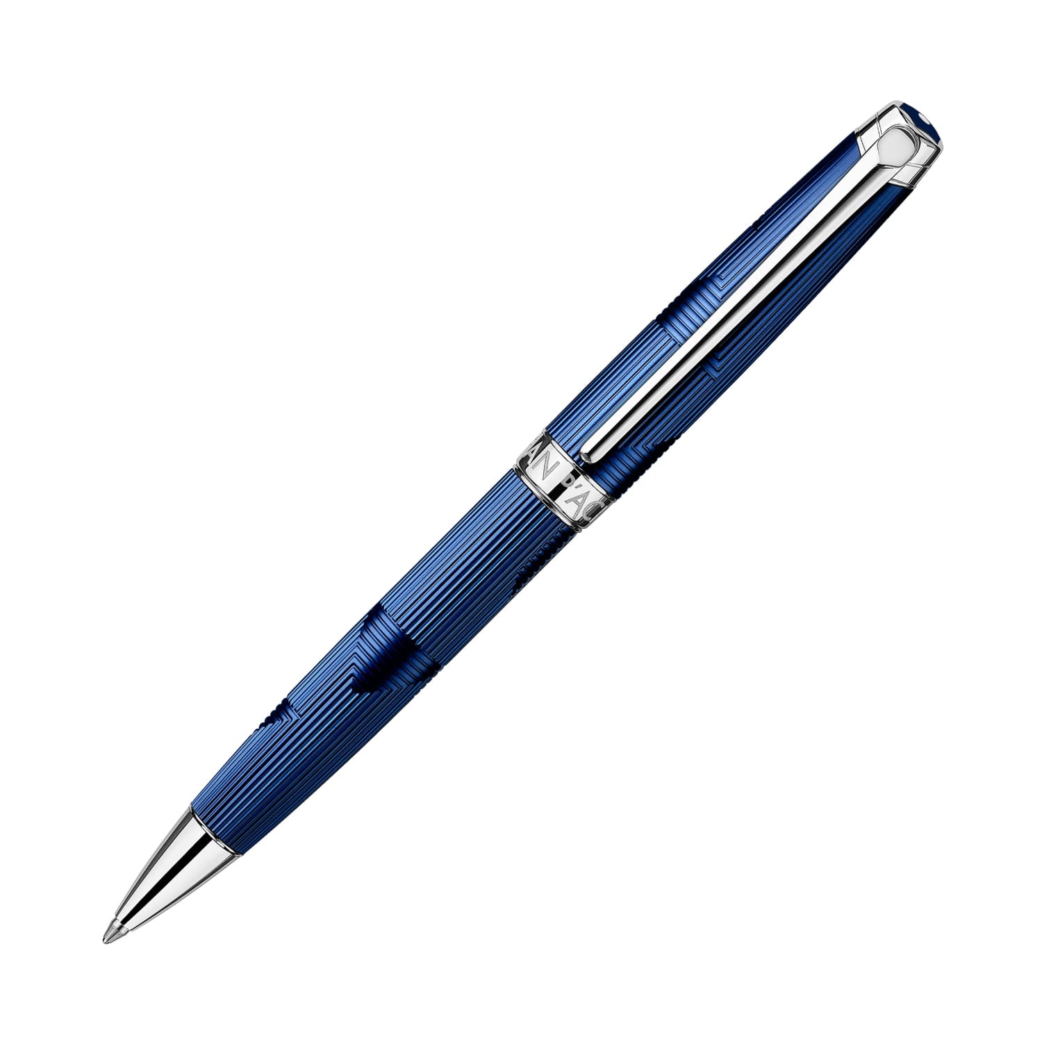Premium Caran d'Ache Léman Ballpoint Pen - Blue Marine Ink - Luxury Writing Instrument for Professionals & Gifts - Ideal for Office, Business Meetings & Signature Signing