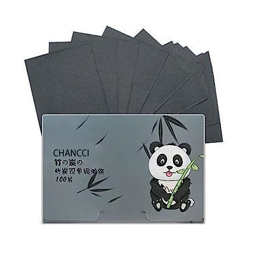 BLUERIDE Oil Blotting Sheets for Face - 100pcs Bamboo Charcoal & Green Tea Oil Absorbing Papers | Natural, Portable Facial Blotting Sheets for Oily Skin | Perfect for Travel, Gym & Everyday Makeup Touch-Ups