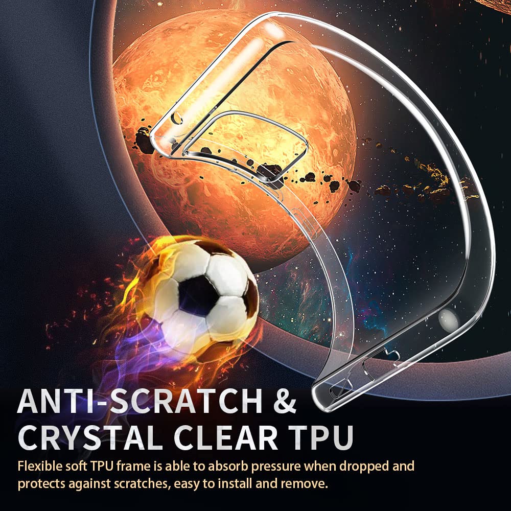 Crystal Clear Samsung Galaxy A53 Case - Soft Slim Fit Transparent TPU Protective Cover | Scratch-Resistant, Shockproof & Comfort Grip | Perfect for Everyday Use, Work & Travel
