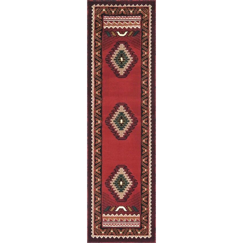 Handmade Southwestern 5' x 7' Area Rug - Navajo Native American Inspired Modern Faded Design in Orange, Yellow, Gray & Black | Perfect for Living Room, Bedroom or Boho Home Decor
