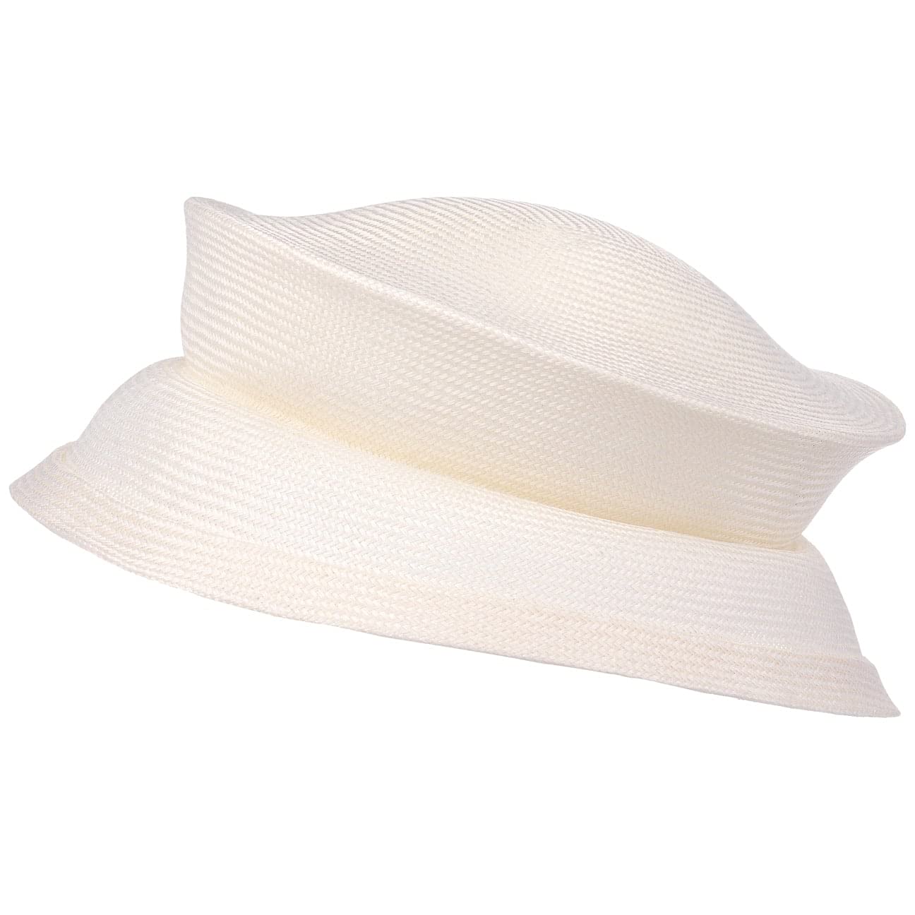 Sisal Foldable Sun Hat for Women - Cream White One Size - Perfect for Beach, Travel, and Outdoor Activities