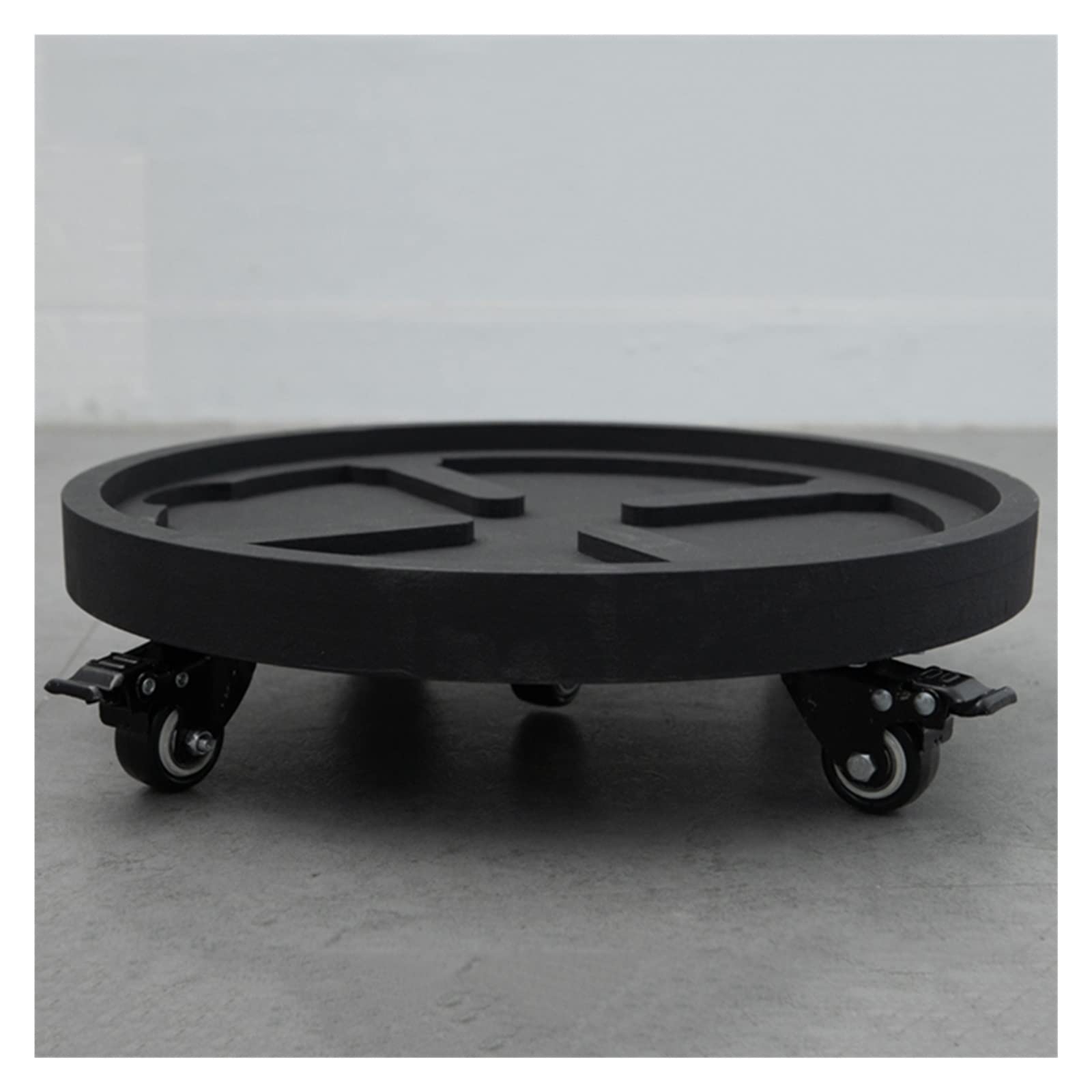 LEIYAN Universal Plant Pallet Caddy with Round Plastic Wheels & Brake System - Heavy Duty Rolling Flower Pot Stand, Dolly Trolley for Indoor/Outdoor Plants - Perfect for Garden, Patio, Balcony & Greenhouse Use