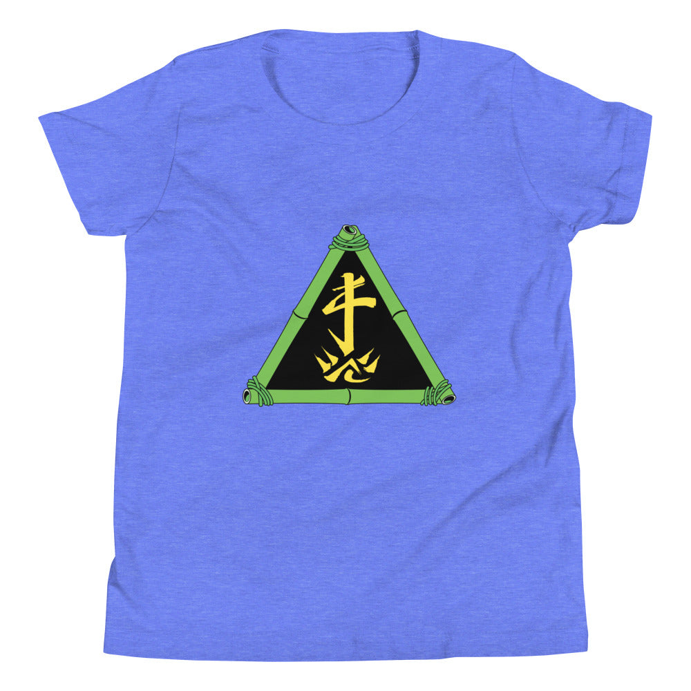 Zoo Jitsu Fighters ZJ Triangle Youth Short Sleeve T-Shirt - Cool Martial Arts Graphic Tee for Kids & Teens - Perfect for Training, School & Casual Wear