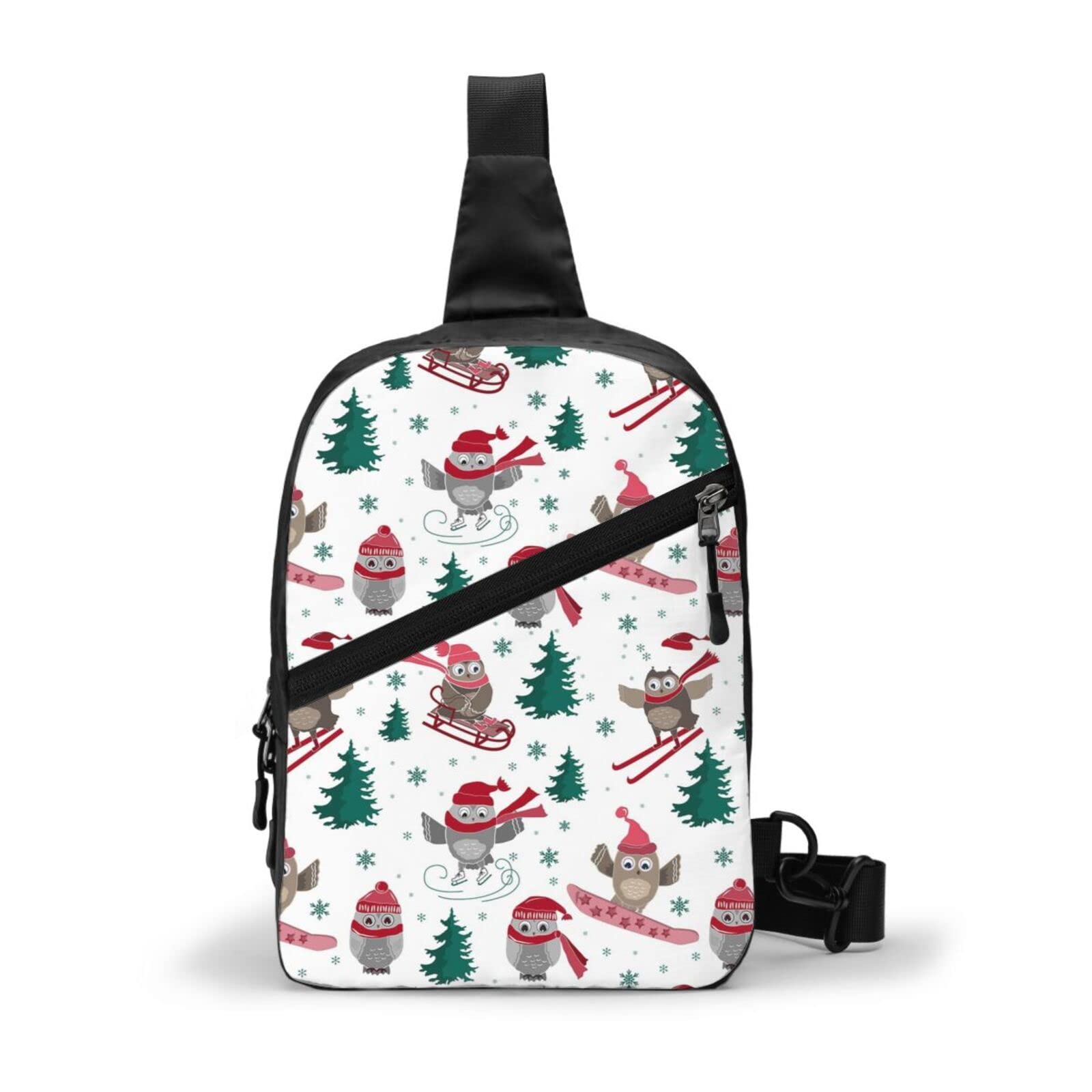 Stylish Sport Owl Sling Crossbody Backpack - Lightweight Shoulder Bag for Men & Women - Perfect for Hiking, Travel, Cycling & Outdoor Adventures