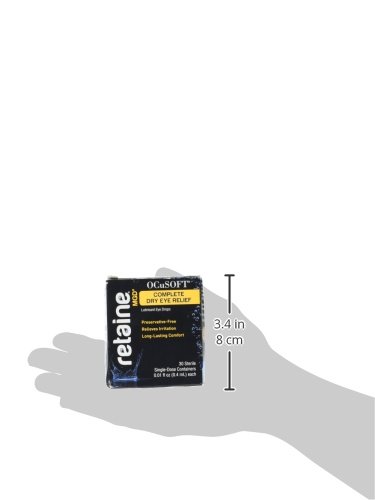 OCuSOFT Retaine MGD Sterile Ophthalmic Emulsion Eye Drops - 30 Single-Dose Containers (Pack of 3) | Dry Eye Relief for Contact Lens Wearers & Computer Users