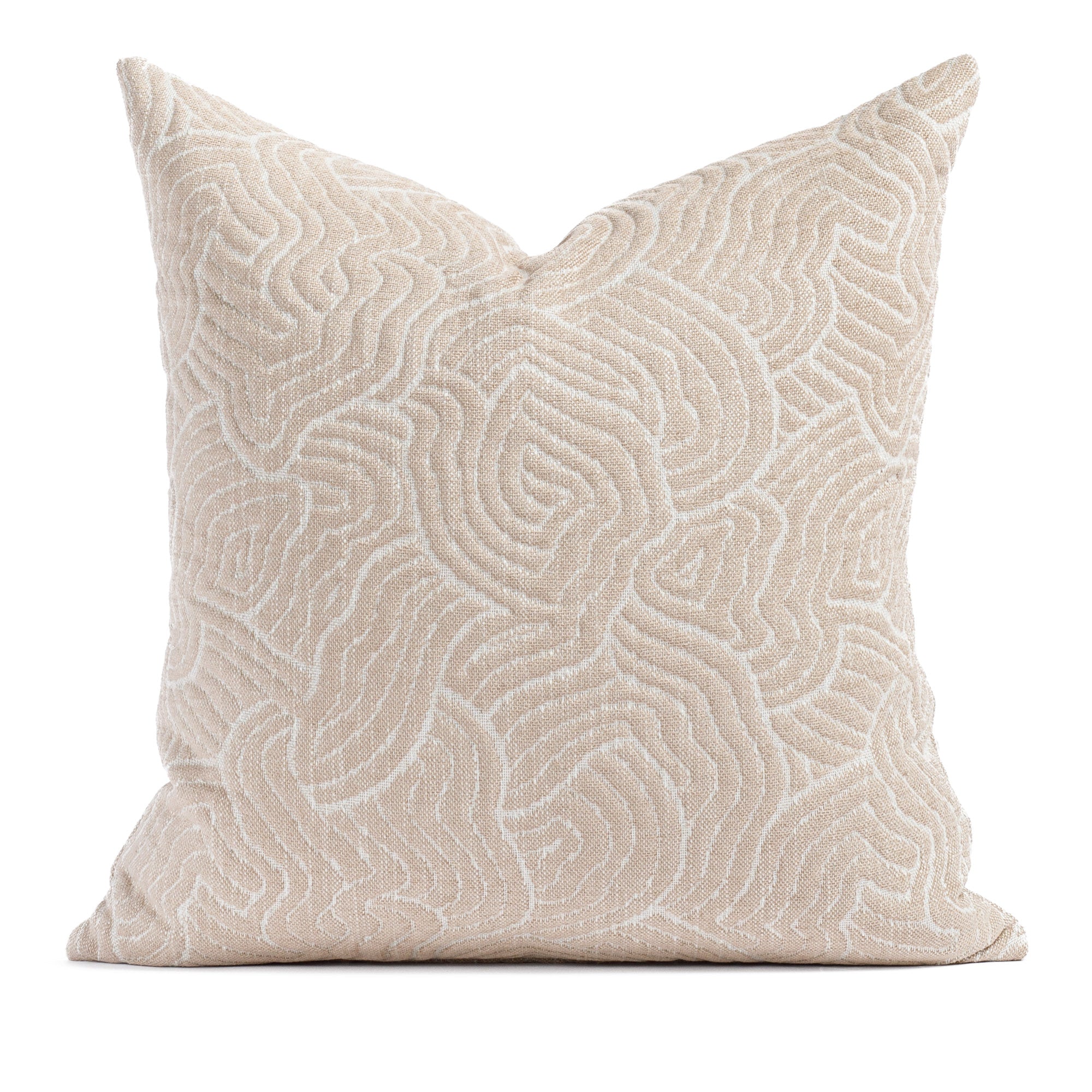 Quince 22x22 Inch Decorative Throw Pillow Cover - Soft Petal Pink Square Cushion for Sofa, Bed, Living Room & Home Decor