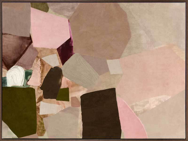 Deconstructed Desert Canvas Art Print - Modern Abstract Wall Decor for Living Room, Bedroom & Office