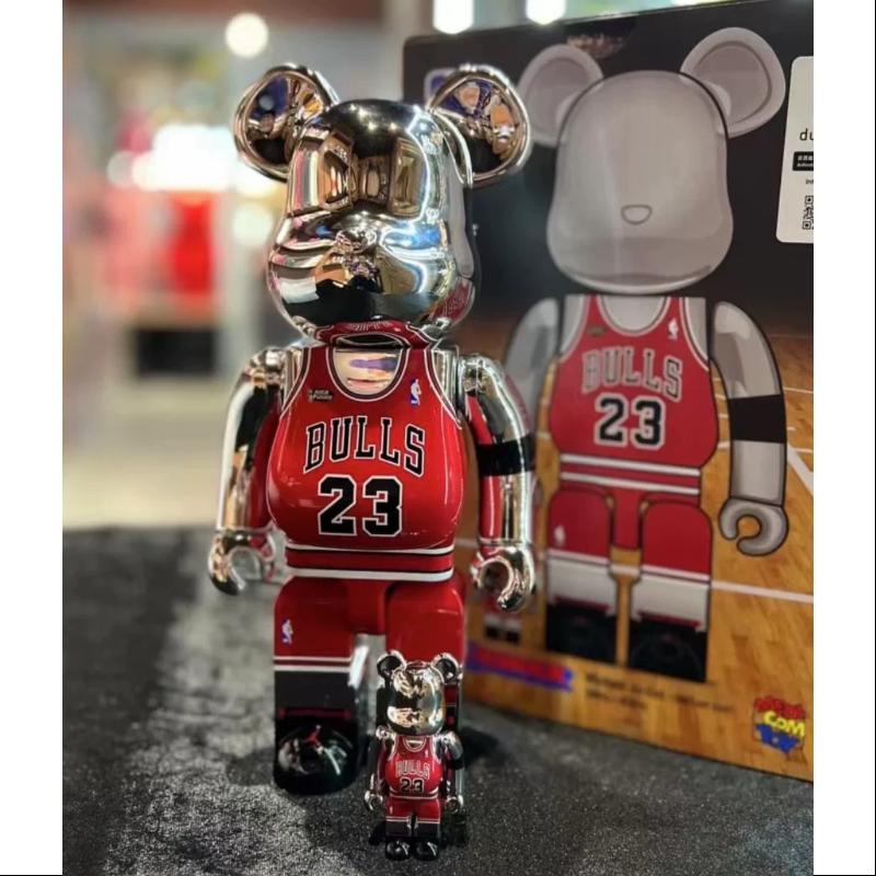 Be@rbrick Michael Jordan 1998 Last Shot 400% & 100% Limited Edition Collectible Figure - Perfect for NBA Fans, Sneakerheads, and Toy Collectors