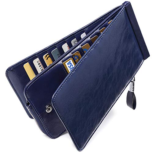 Oil Wax leather Blue