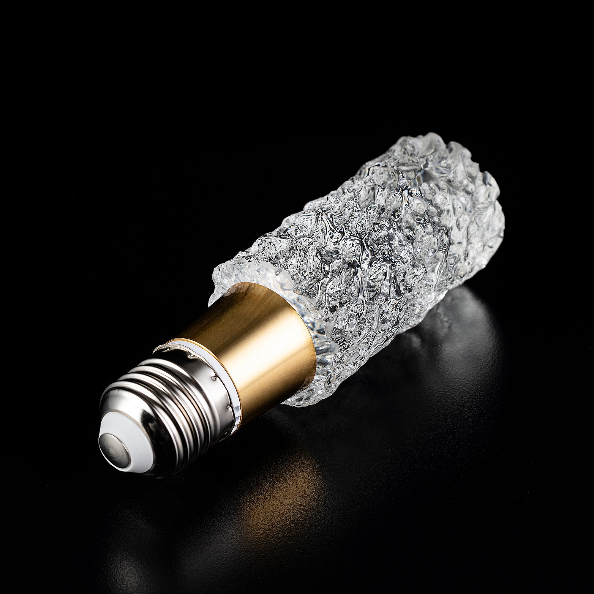 RIPPLE CYLINDER Crystal LED Light Bulb - Large Size, Energy Efficient Decorative Lighting for Home, Party & Wedding Decor
