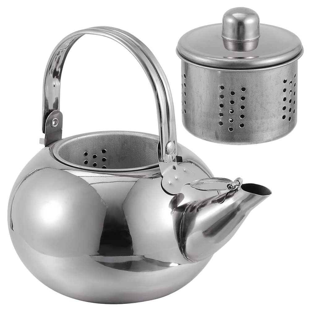 Cabilock 2.5L Stainless Steel Whistling Tea Kettle - Stovetop Whistling Teapot with Ergonomic Handle for Boiling Water, Coffee & Tea - Perfect for Home, Office & Camping Use