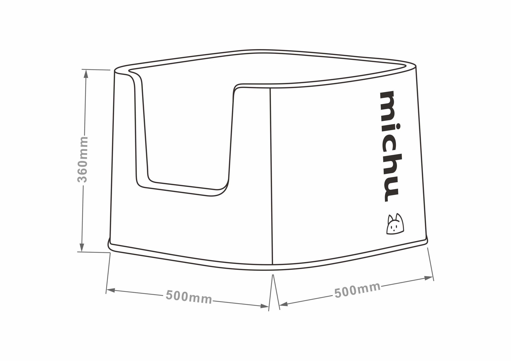 XXL BoBa Deluxe Cat Litter Box - Extra Large Spacious Design with Scoop Included - Perfect for Multiple Cats & Large Breed Felines