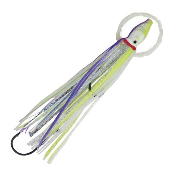 Boone UV Bait Hoochie Rigged Fishing Lure - Perfect for Saltwater & Freshwater Fishing, Trolling & Casting