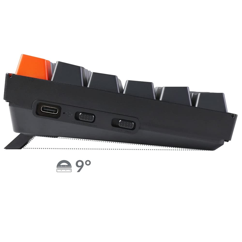 Keychron K4 Version 2 Wireless Mechanical Keyboard - 96% ISO-UK Layout, Gateron Brown Switches, White LED Backlight, Bluetooth/USB-C for Mac & Windows | Perfect for Gaming, Office Work & Programming