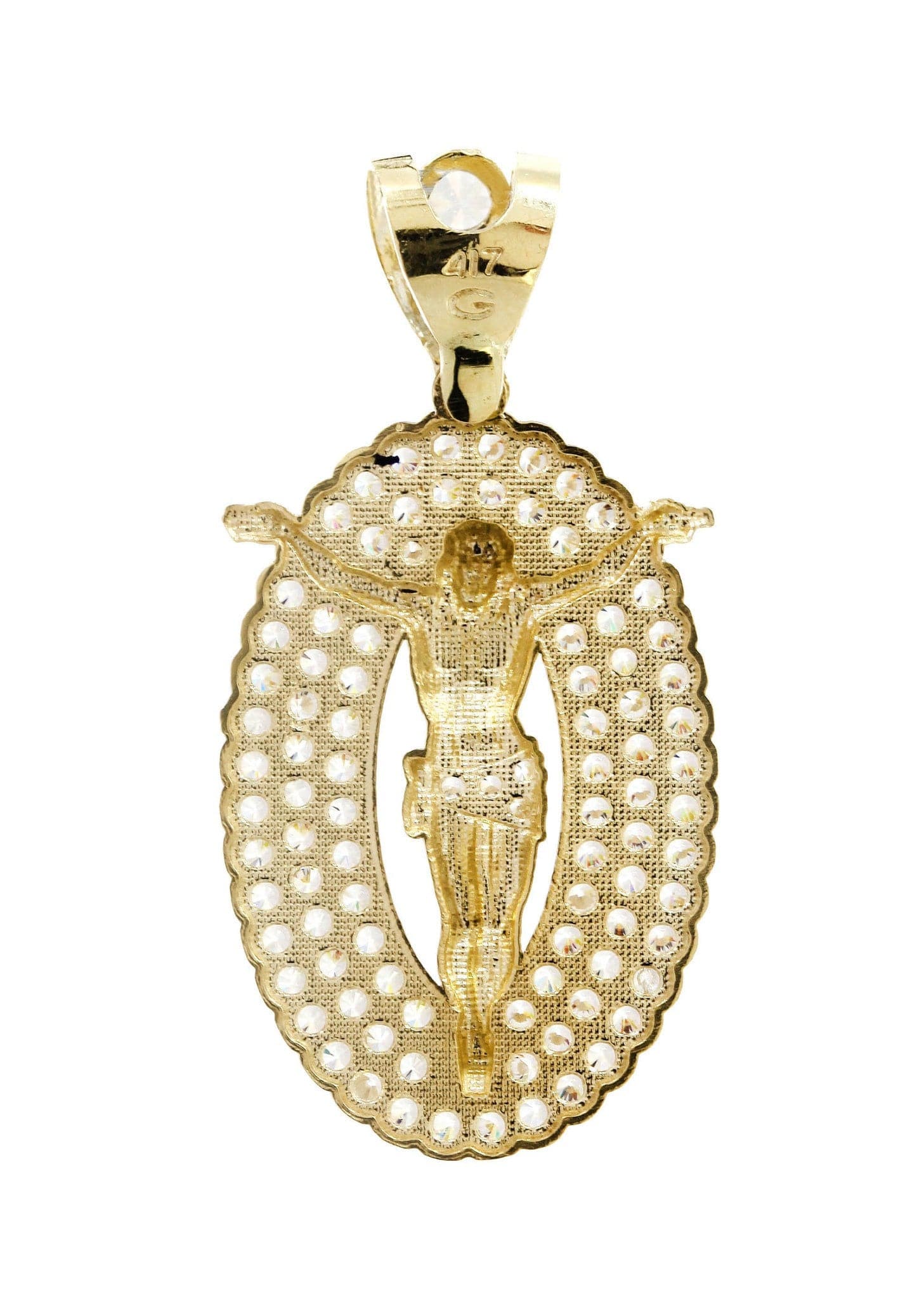 10K Gold Crucifix Pendant - 5.8 Grams Religious Jewelry for Men & Women - Perfect for Baptism, First Communion & Everyday Wear
