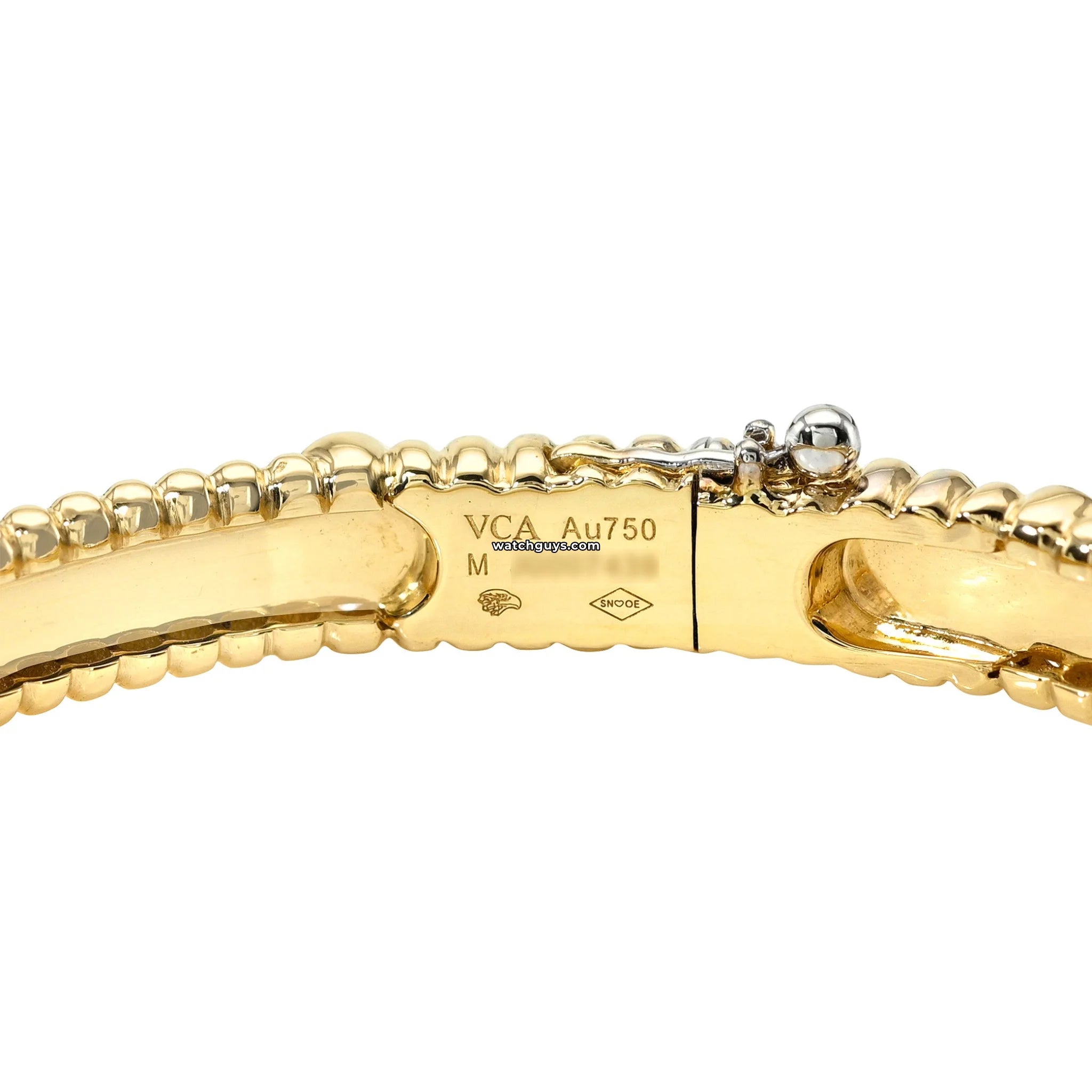 Van Cleef & Arpels Perlee Clovers Bracelet Medium Model 18K Yellow Gold - Luxury Jewelry for Women, Elegant Gift for Anniversary & Special Occasions