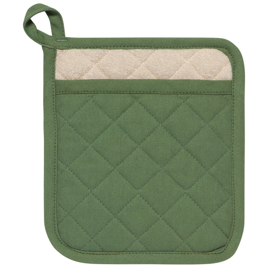 Now Designs Superior Potholder - Heat Resistant Kitchen Mitt in Elm Green | Perfect for Baking, Cooking & Handling Hot Pots & Pans