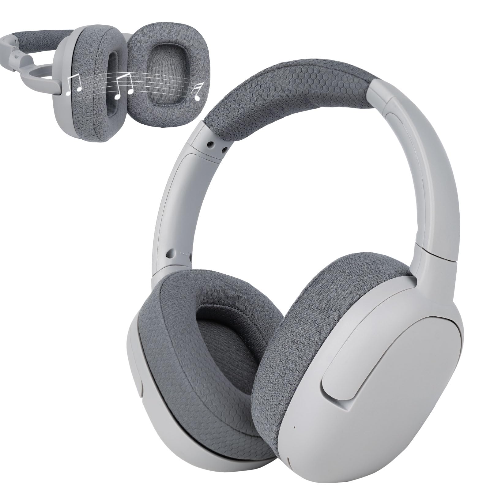 2 in 1 Bluetooth Speaker Headphones - 45H Playtime, HiFi Stereo Wireless Over Ear Headphones with Built-in Mic, FM Radio, SD/TF Card Slot, Lightweight Adjustable Design for Home, Travel, and Outdoor Activities - Perfect for Music Lovers, Gamers, and Phone Calls