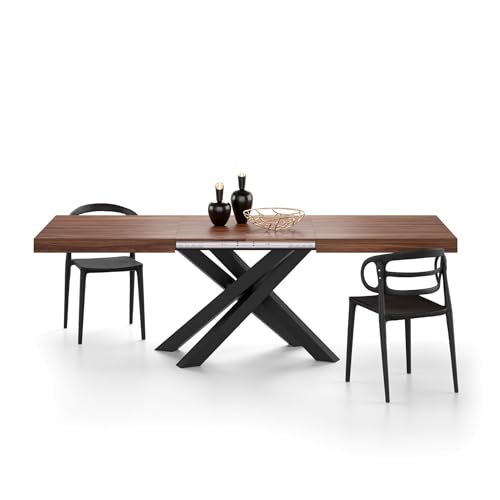 Canaletto Walnut With Black Legs