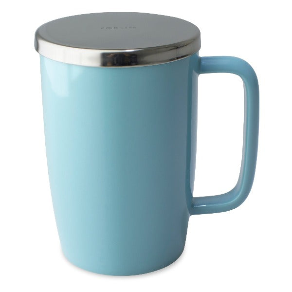 FORLIFE 18oz Dew Mug with Infuser & Lid - Premium Tea Infuser Cup for Loose Leaf Tea - Perfect for Home, Office & Travel Use