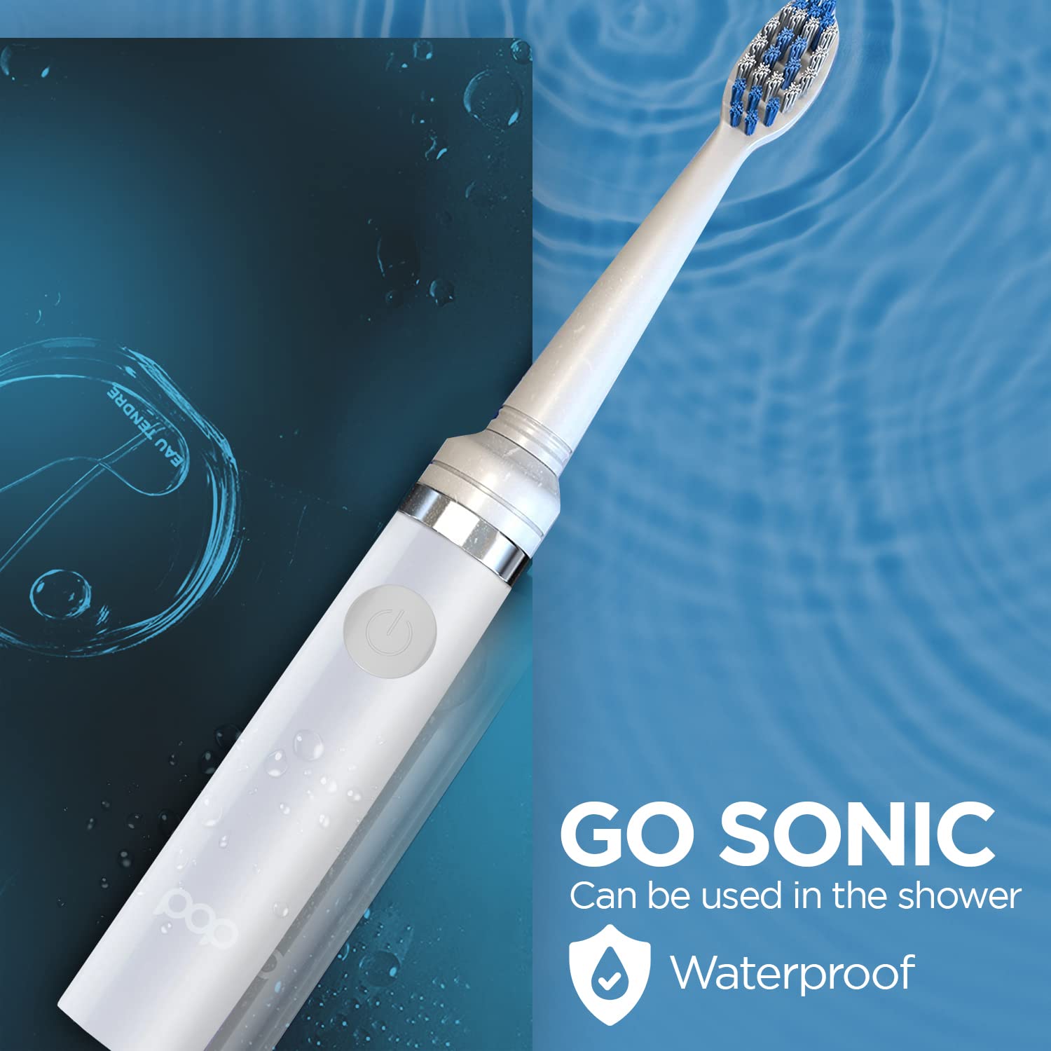 **Pop Sonic Electric Toothbrush for Kids & Adults - White Travel Toothbrush with AAA Battery, 2 Speed Modes (15,000-30,000 RPM), Dupont Nylon Bristles - Perfect for Home, Travel & Daily Oral Care**