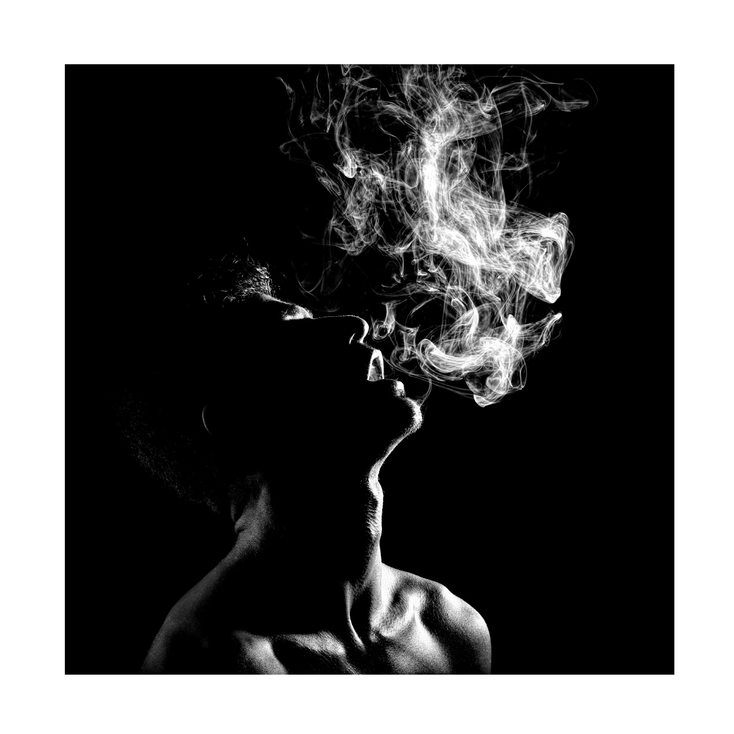 Trademark Fine Art 'Smoke' Canvas Wall Art Print by Paulo Medeiros - Modern Abstract Painting for Living Room, Bedroom & Office Decor