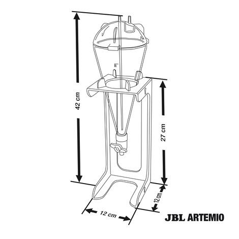 JBL Artemio Complete Brine Shrimp Hatchery Kit - Easy Aquarium Fish Food Hatchery for Live Baby Brine Shrimp | Perfect for Saltwater & Freshwater Fish, Coral Reef Tanks, and Aquatic Pets