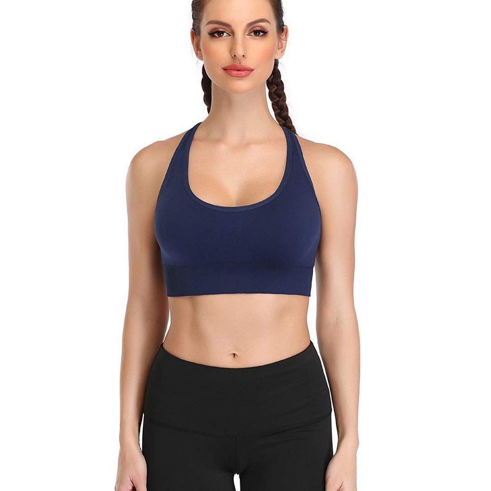 High Impact Sports Bras for Women - Racerback Workout Bras with Padding, Comfortable Yoga & Fitness Bras Multipack - Perfect for Running, Gym, Yoga & High-Intensity Training
