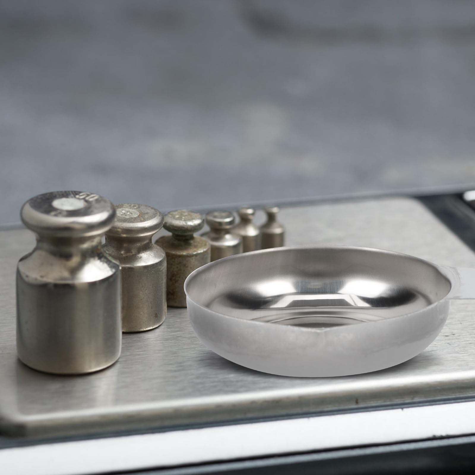2Pcs Stainless Steel Weighing Pan - Precision Balance Scale Replacement Tray for Jewelry, Diamonds & Powder Measurement | Lab, Kitchen & Jewelry Making Use