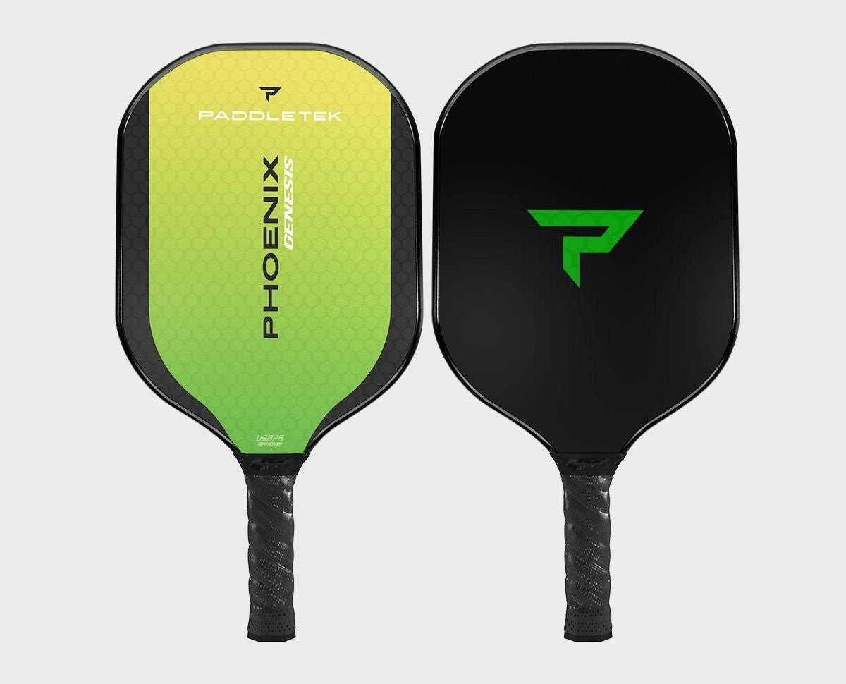 Paddletek Phoenix Genesis Pickleball Paddle - Premium Carbon Fiber Face with Polymer Core - Perfect for Tournament Play & Outdoor Games