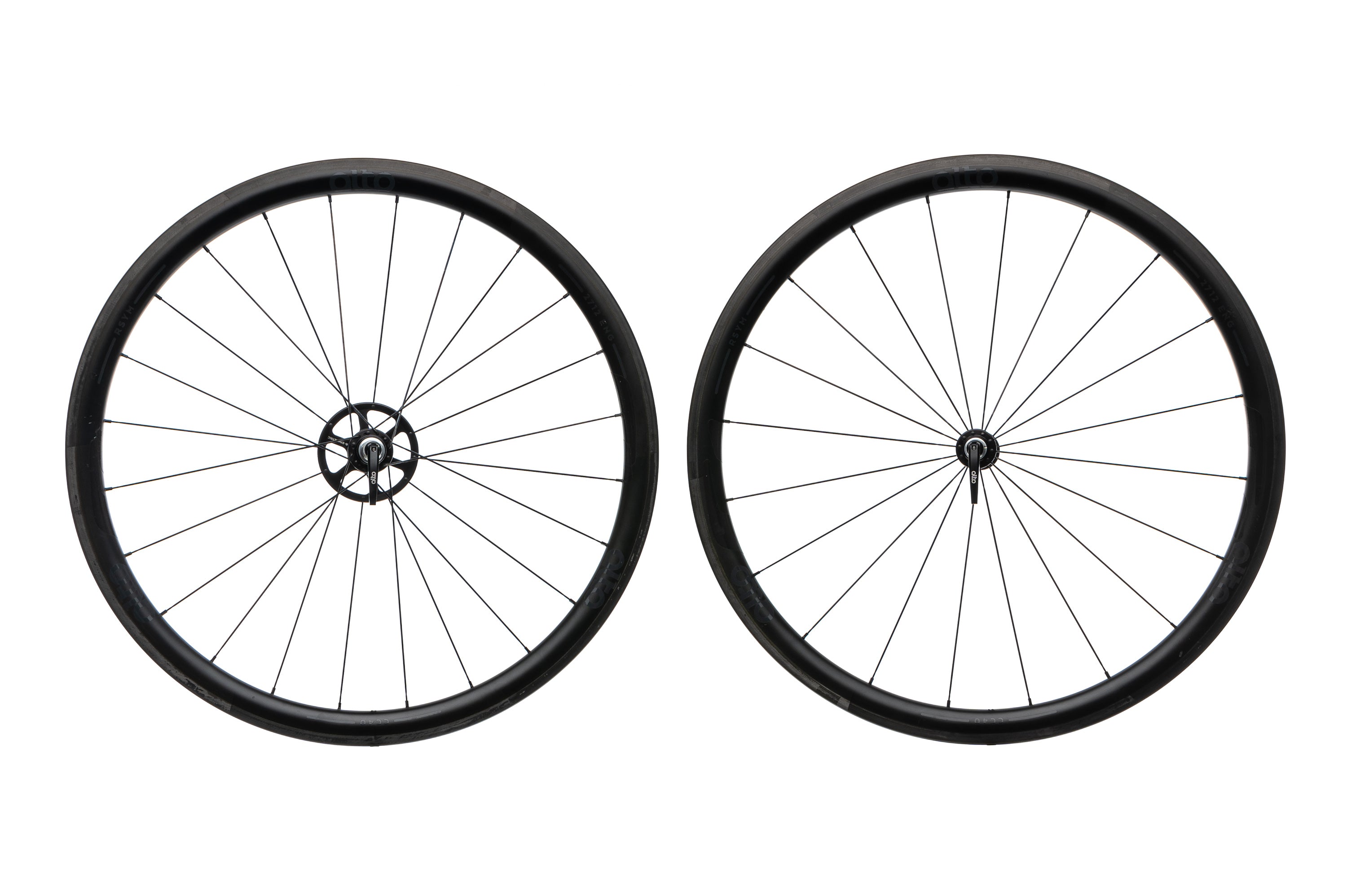 Alto CC40 Carbon Tubeless 700c Wheelset - Lightweight Road Bike Wheels for Racing & Performance Cycling - Perfect for Road Racing, Triathlons & Endurance Rides