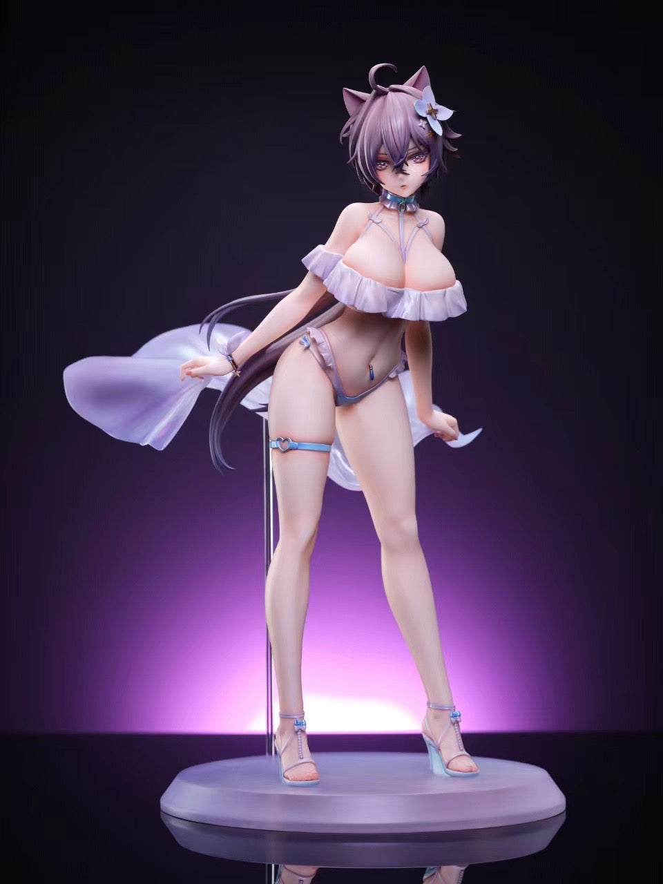 Mimik Studio OC Cat Girlfriend Ivanjelin - Anime Kawaii Cat Girl Figure for Collectors & Anime Fans | Perfect for Home Decor, Gift Giving & Anime Collections