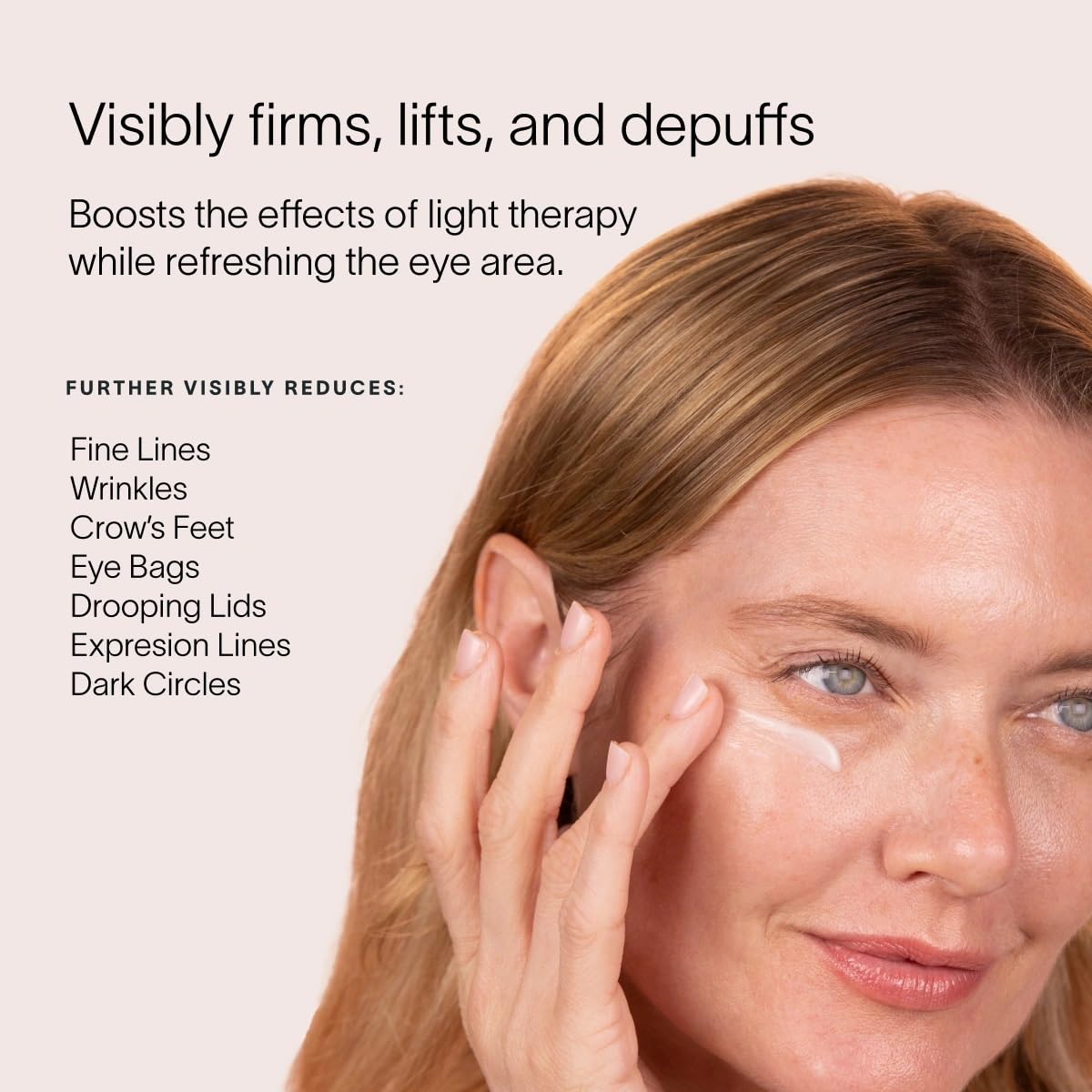 Solawave LightBoost Eye Cream for Dark Circles & Puffiness - Anti-Aging Under Eye Treatment with Wrinkle Smoothing & Brightening | Hydrating Formula with Collagen Support | Perfect for Red Light Therapy & Nighttime Skincare Routine