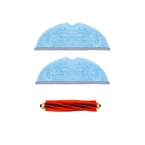 1x Main Brush&2x Mop Cloth