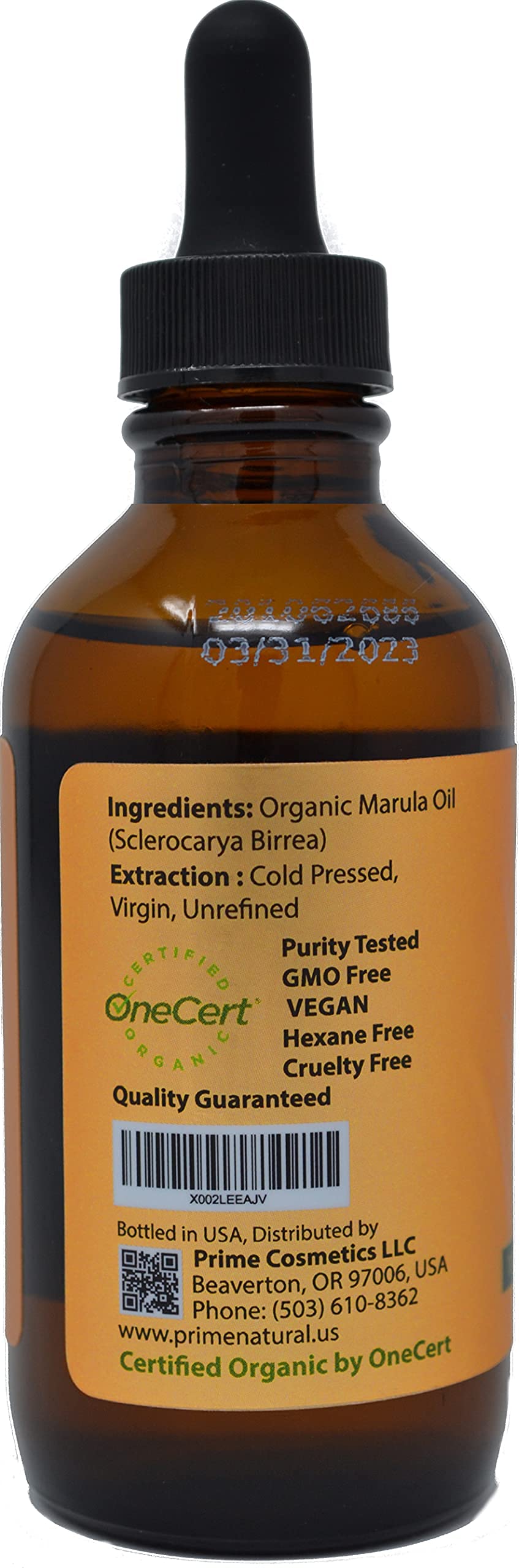 PRIME NATURAL Organic Tamanu Oil & Organic Marula Oil Bundle (4oz Each) - USDA Certified, Cold Pressed, Virgin, Unrefined - Vegan Face, Hair & Skin Care - Natural Moisturizer for Dry Skin, Acne Treatment & Anti-Aging - Perfect for Daily Skincare Routine & DIY Beauty Recipes